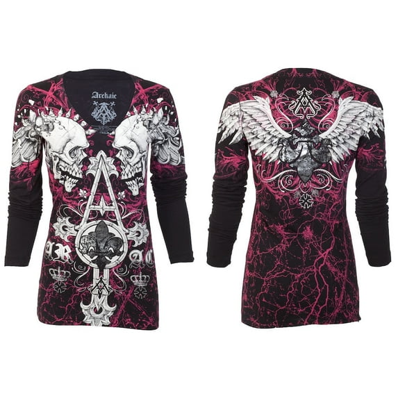 Archaic by Affliction Women's T-shirt Tall Tale