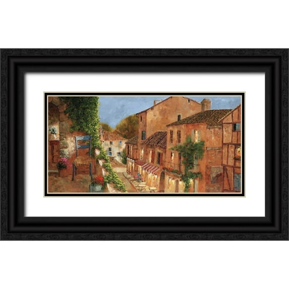 Archambault, Gilles 18x11 Black Ornate Wood Framed with Double Matting Museum Art Print Titled - My Balcony