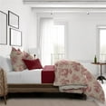 thumbnail image 1 of Archamps Toile Comforter & 2 Pillow Shams Set, Red - Super King Size - 3 Piece, 1 of 1