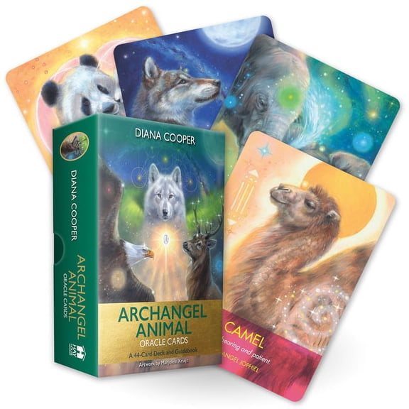 Archangel Animal Oracle Cards: A 44-Card Deck and Guidebook, (Hardcover)