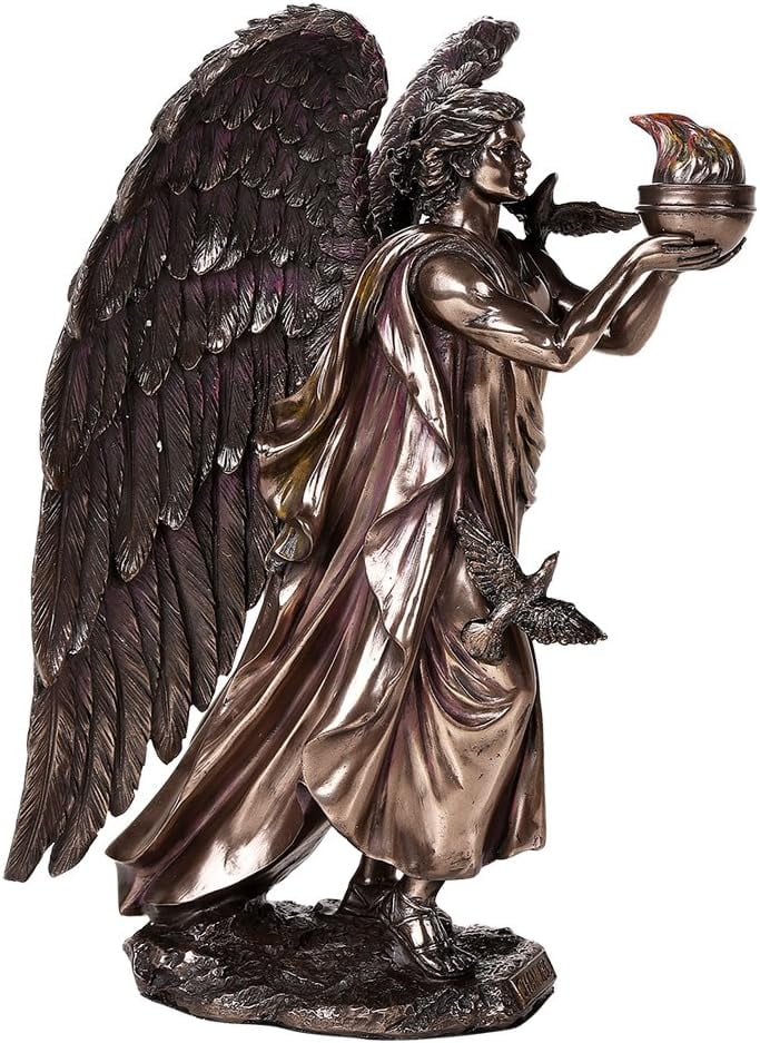 Figura Di San Chamuel Arcangelo In Resina - Statua 11 Cm Dipinta A Mano - Perfecta Per Collezionisti