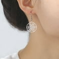 thumbnail image 1 of Archangel Metatron Cube Stud Earrings for Women14K Yellow Gold Magic Angel Seal Sacred Geometry Jewelry Gifts, 1 of 6