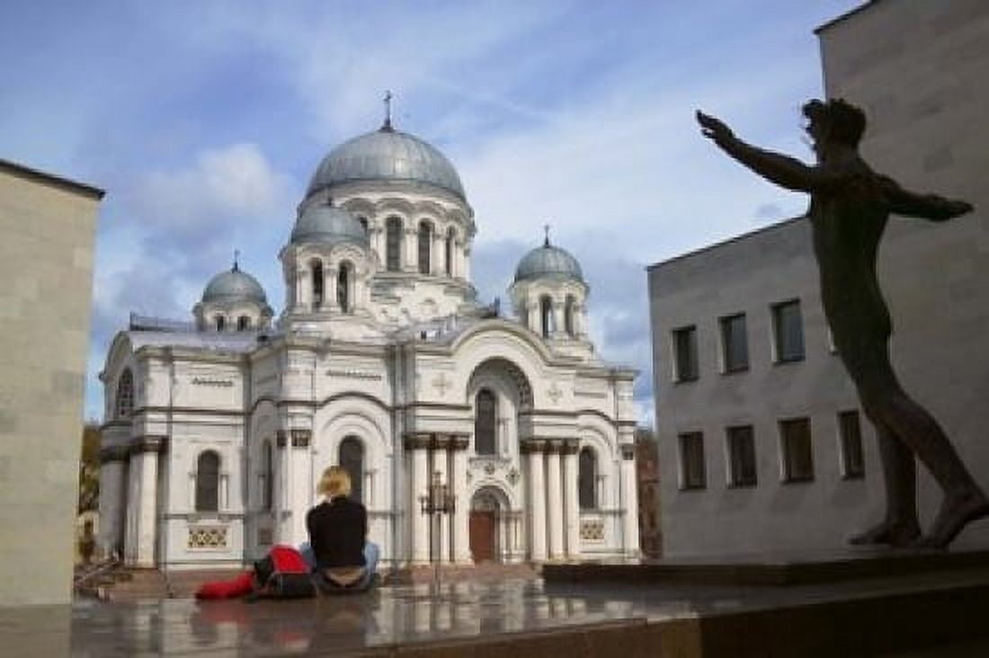 Archangel Michael Cathedral Kaunas Lithuania Canvas Art - Keren Su DanitaDelimont (34 x 23)