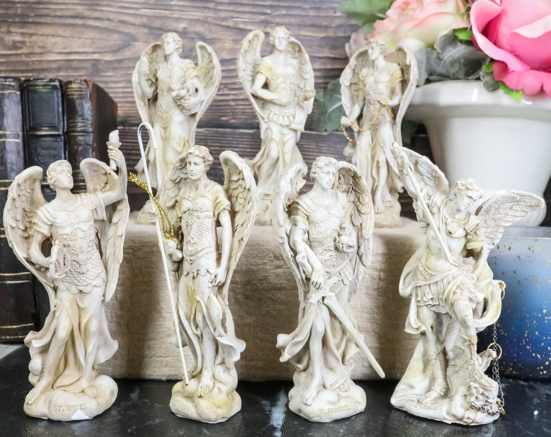 Michael Gabriel Raphael Uriel Sealtiel Jehudiel And Barachiel