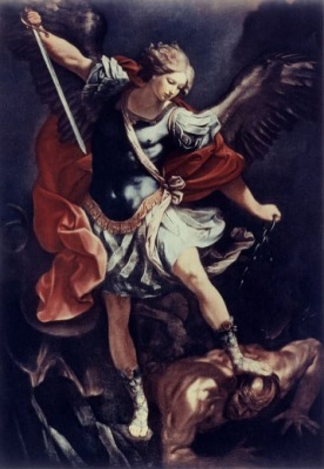 Archangel Michael Guido Reni 1575-1642 Bolognese Canvas Art - Guido Reni (24 x 36)