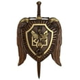thumbnail image 1 of Archangel Michael Shield and Sword Wall Hanging Ornament Christian Patron Saint Religious Engraving Plaque Housewarming Gift, 1 of 7