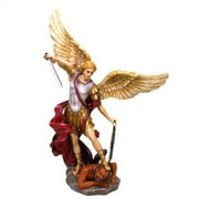 Archangel St Michael Resin and Hand Painted Statue