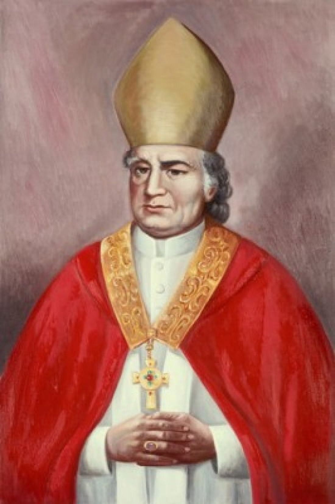 Archbishop John Carrol Vittorio Bianchini (1797-1880 Italian) Canvas Art - Vittorio Bianchini (18 x 24)
