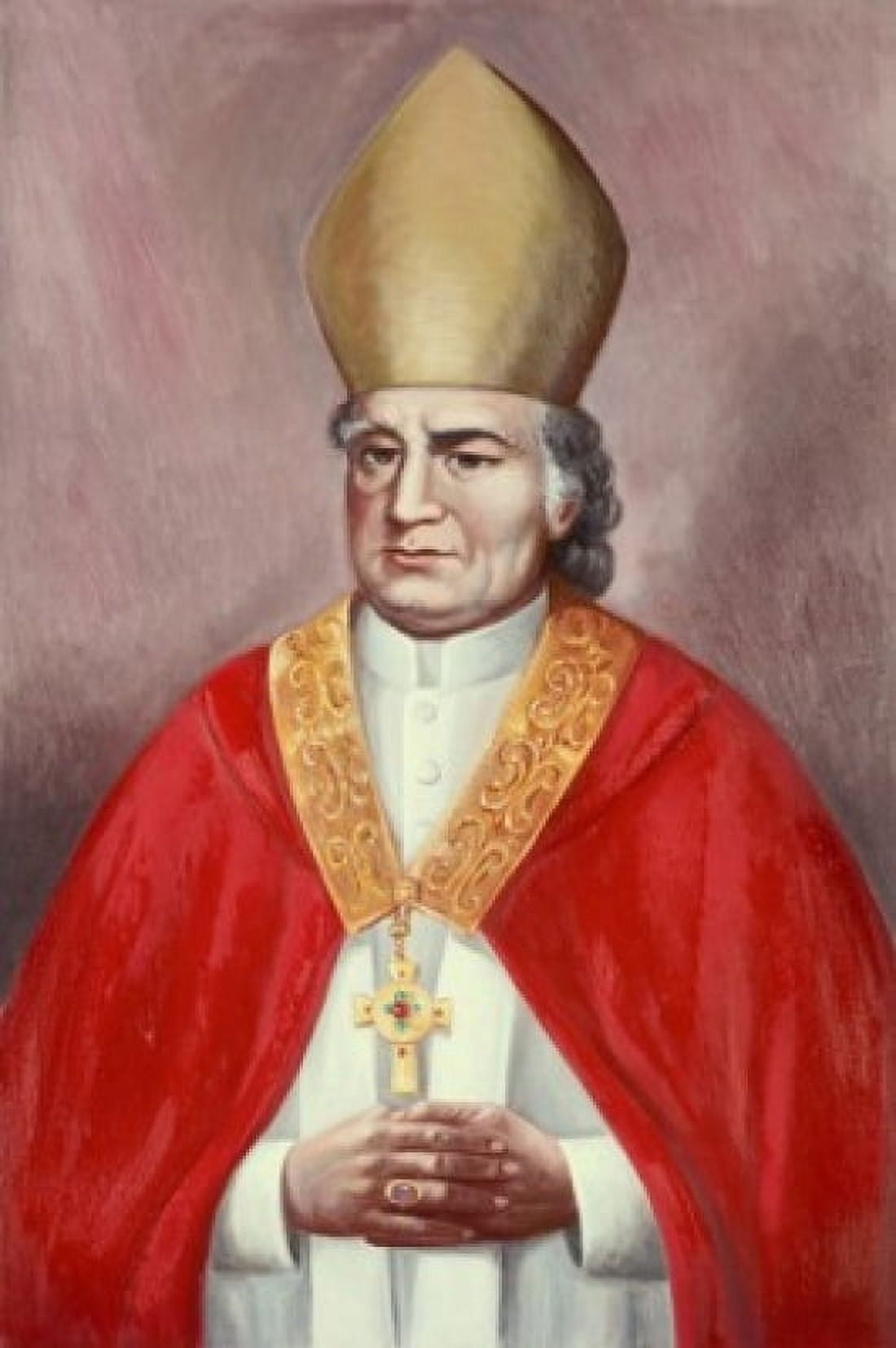 Archbishop John Carrol Vittorio Bianchini (1797-1880 Italian) Canvas Art - Vittorio Bianchini (24 x 36)