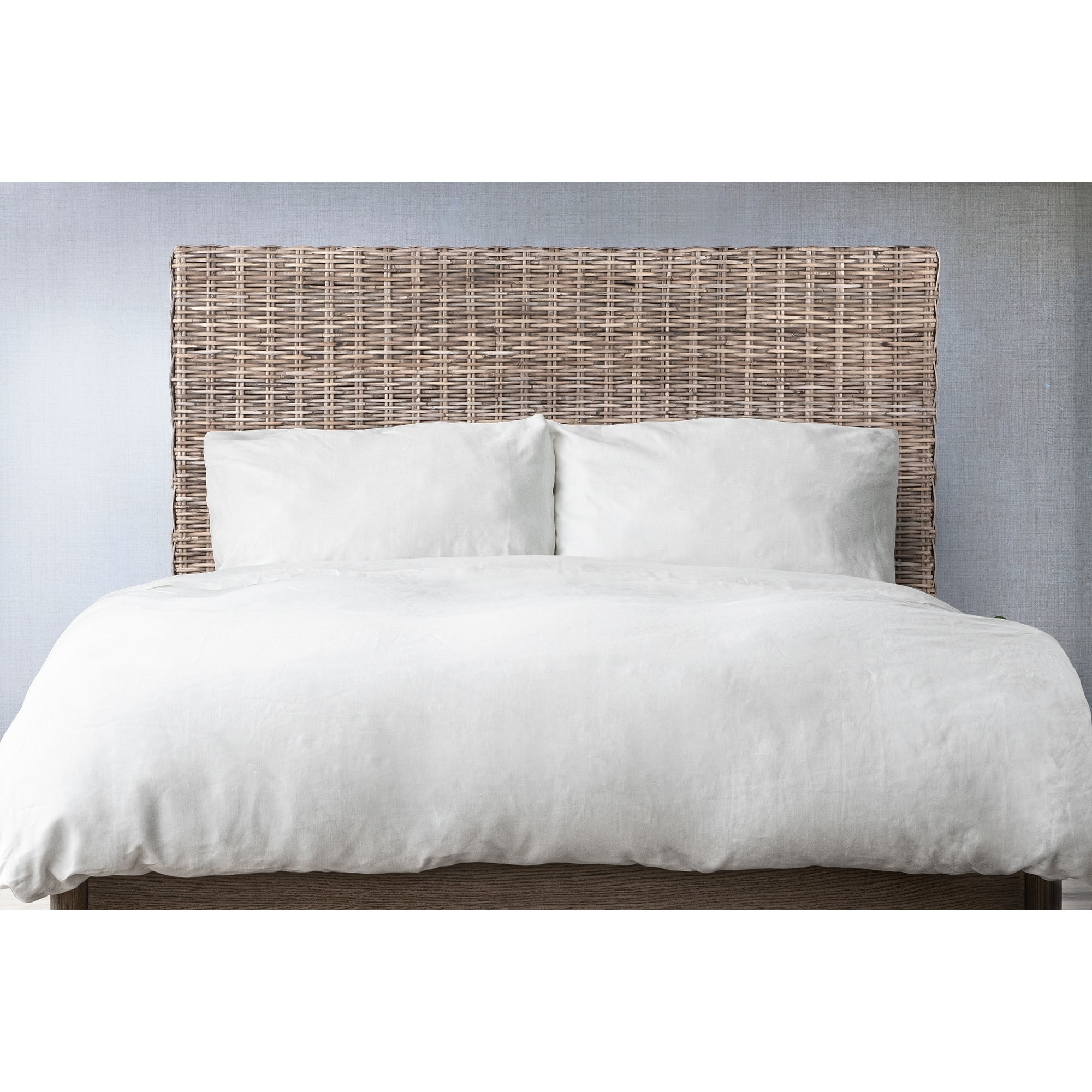 Square Rattan Headboard Archdale Queen Rattan Adjustable Headboard - Walmart.com