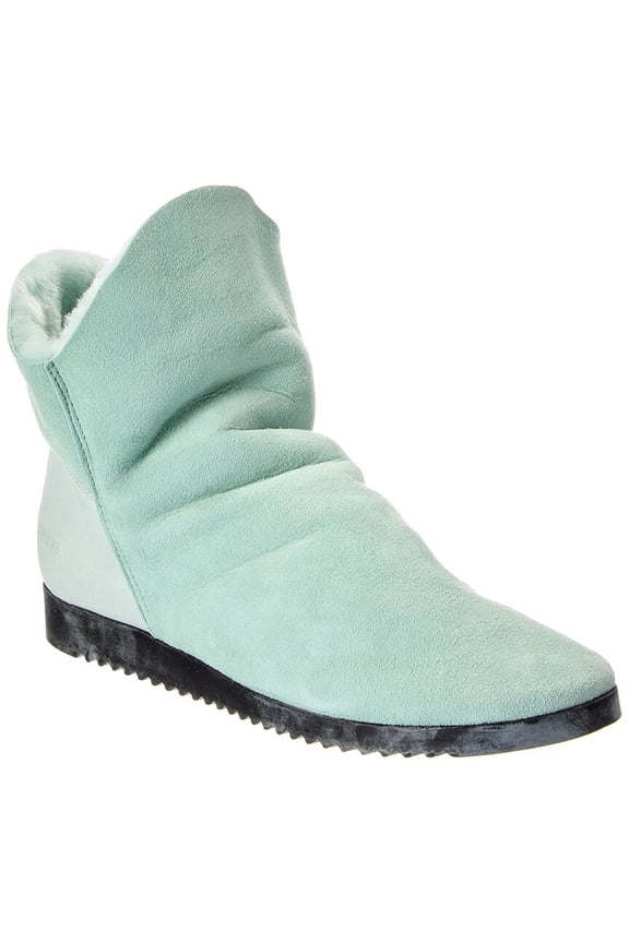 Baosha Suede Bootie, 40, Green