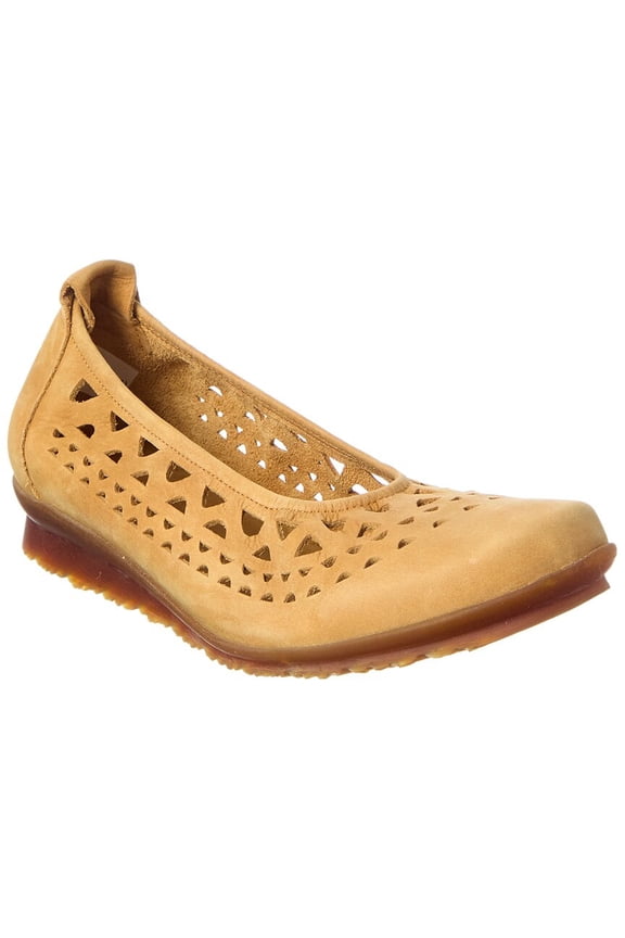 Baraya Leather Flat, 37, Tan