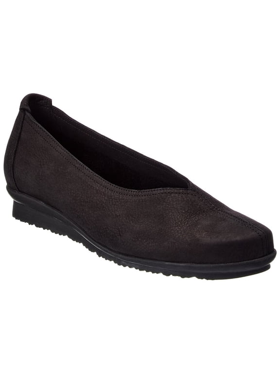 Barene Leather Flat, 37, Black