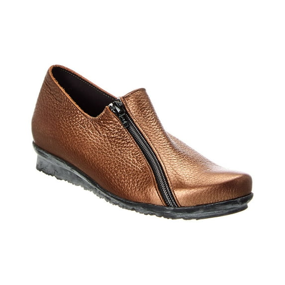 Arche Barway Leather Sneaker, 37, Gold