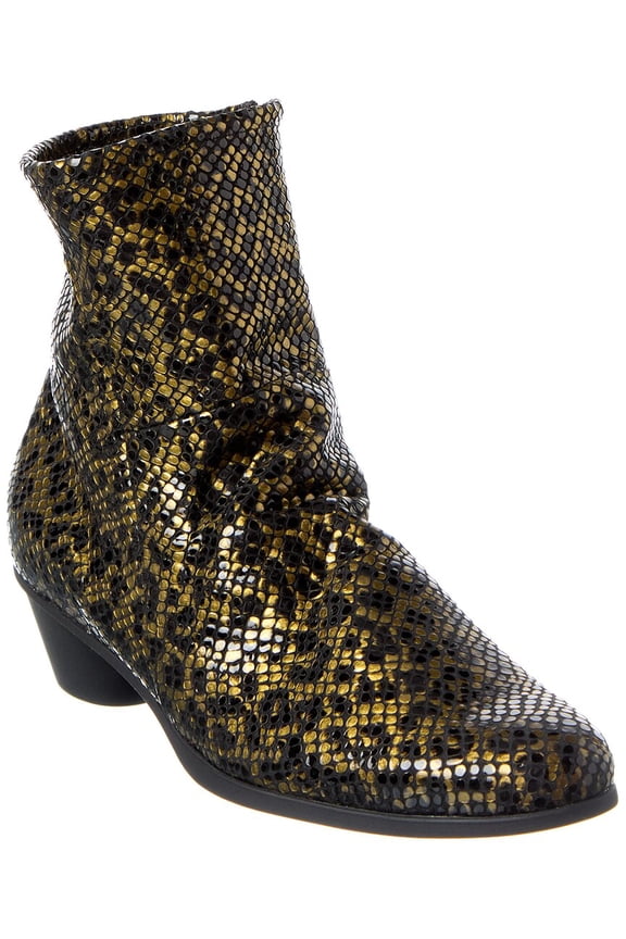 Cynaba Leather Bootie, 36, Gold