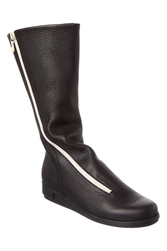 Dayzie Leather Boot, 42, Black