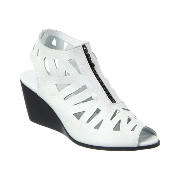 Arche Eggaya Leather Wedge Sandal, 41, White