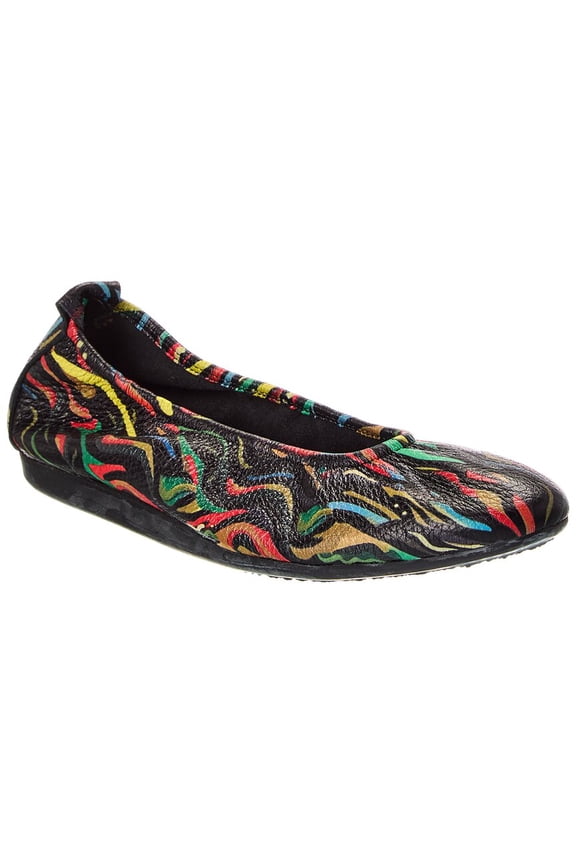 Laius Leather Flat, 37, Black