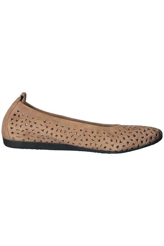 Lilly Leather Flat, 38, Tan