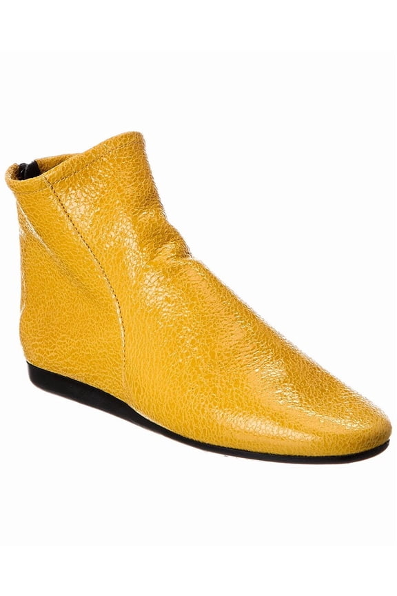Lilou Leather Boot, 40, Yellow