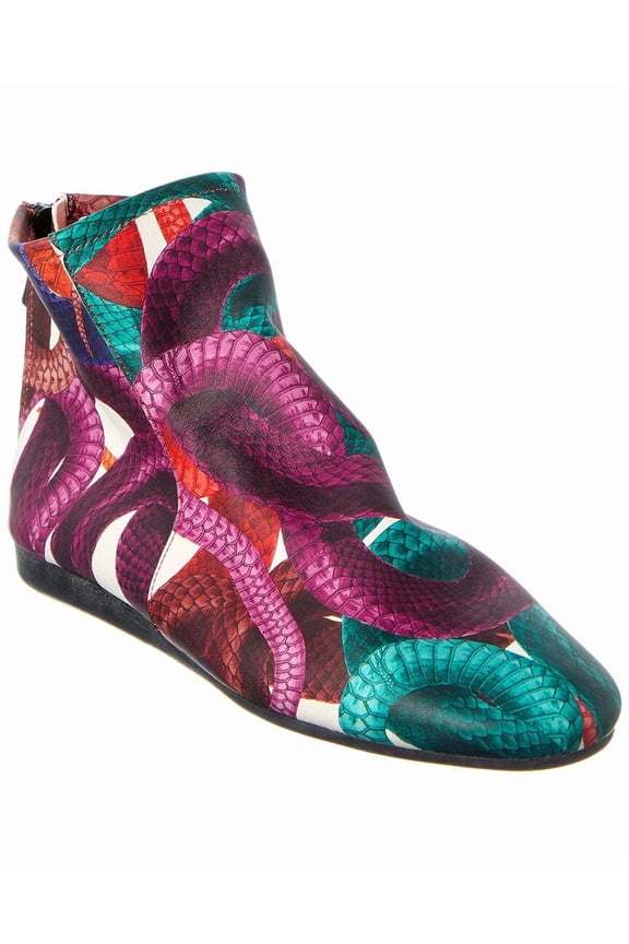 Liloza Leather Bootie, 37, Purple