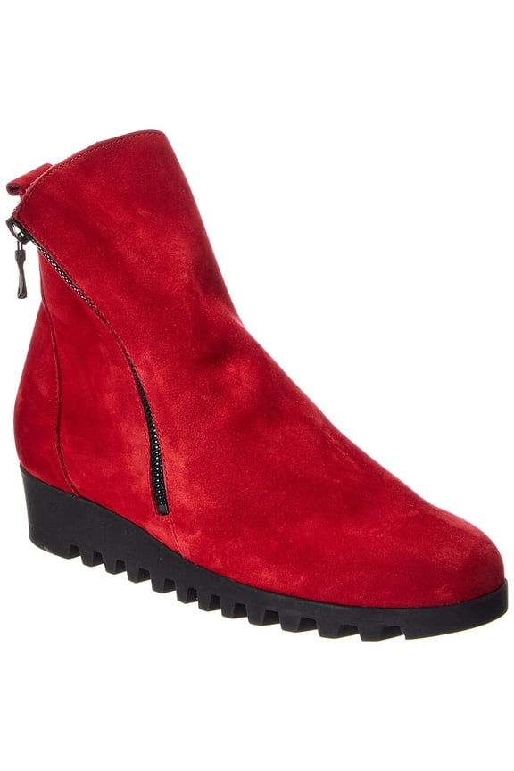 Lomage Suede Boot, 38, Red