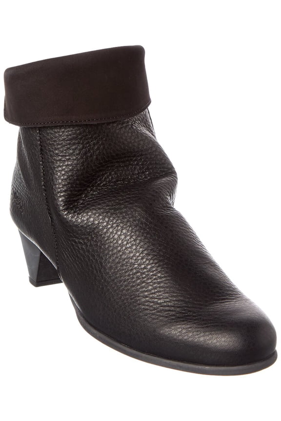 Maraya Leather Boot, 38, Black