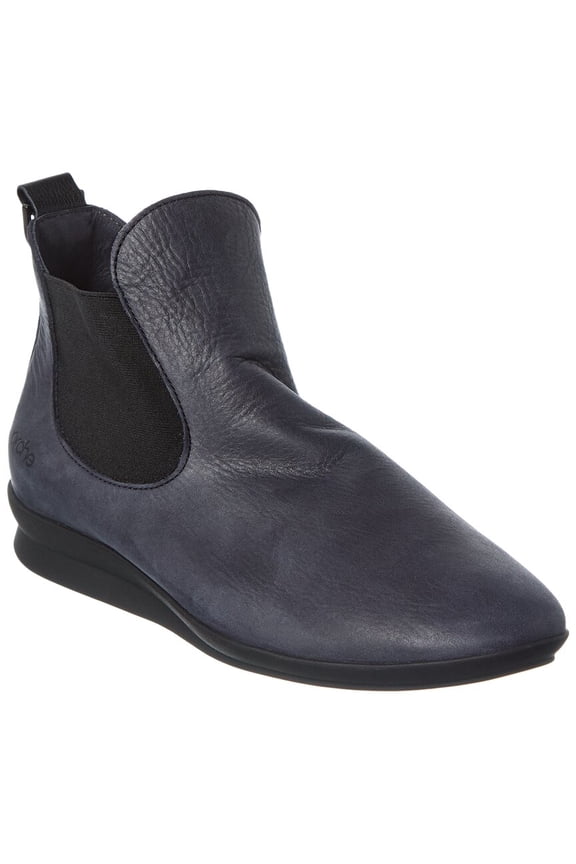 Nassey Leather Bootie, 39, Black