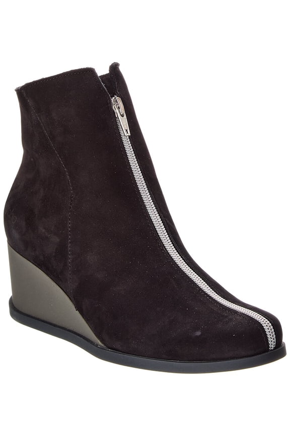 Okolys Suede Wedge Bootie, 42, Black