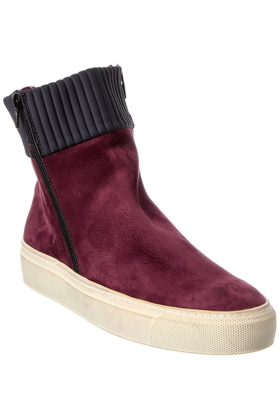 Tbaboo Leather Bootie, 38, Purple