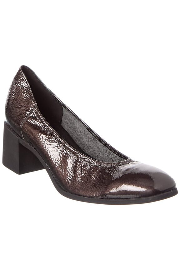 Teobao Leather Pump, 37, Silver