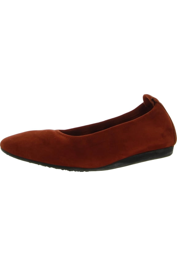 Womens Laius Leather Slip On Ballet Flats