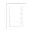 thumbnail image 1 of Arched Book Marks (2.25"x 6"), 4-UP on Di-Cut 8.5"x 11" White Vellum- 250 Sheets, 1 of 1
