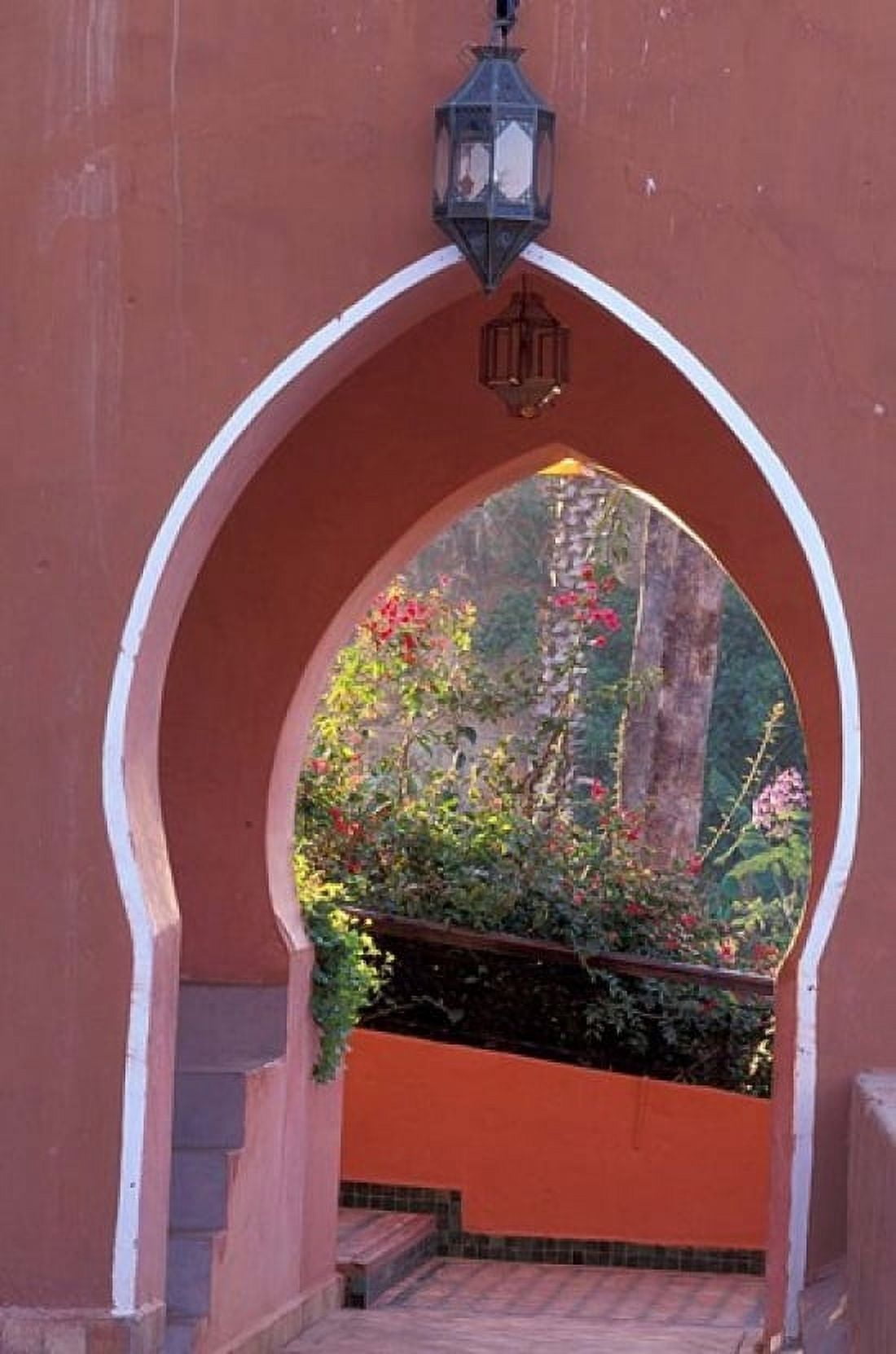 Arched Door and Garden Morocco Canvas Art - John & Lisa Merrill DanitaDelimont (24 x 36)