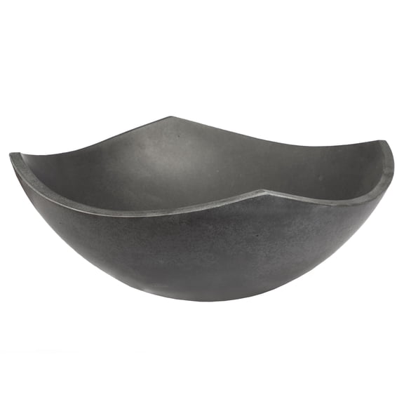 Arched Edges Bowl Sink - Honed Lava Stone