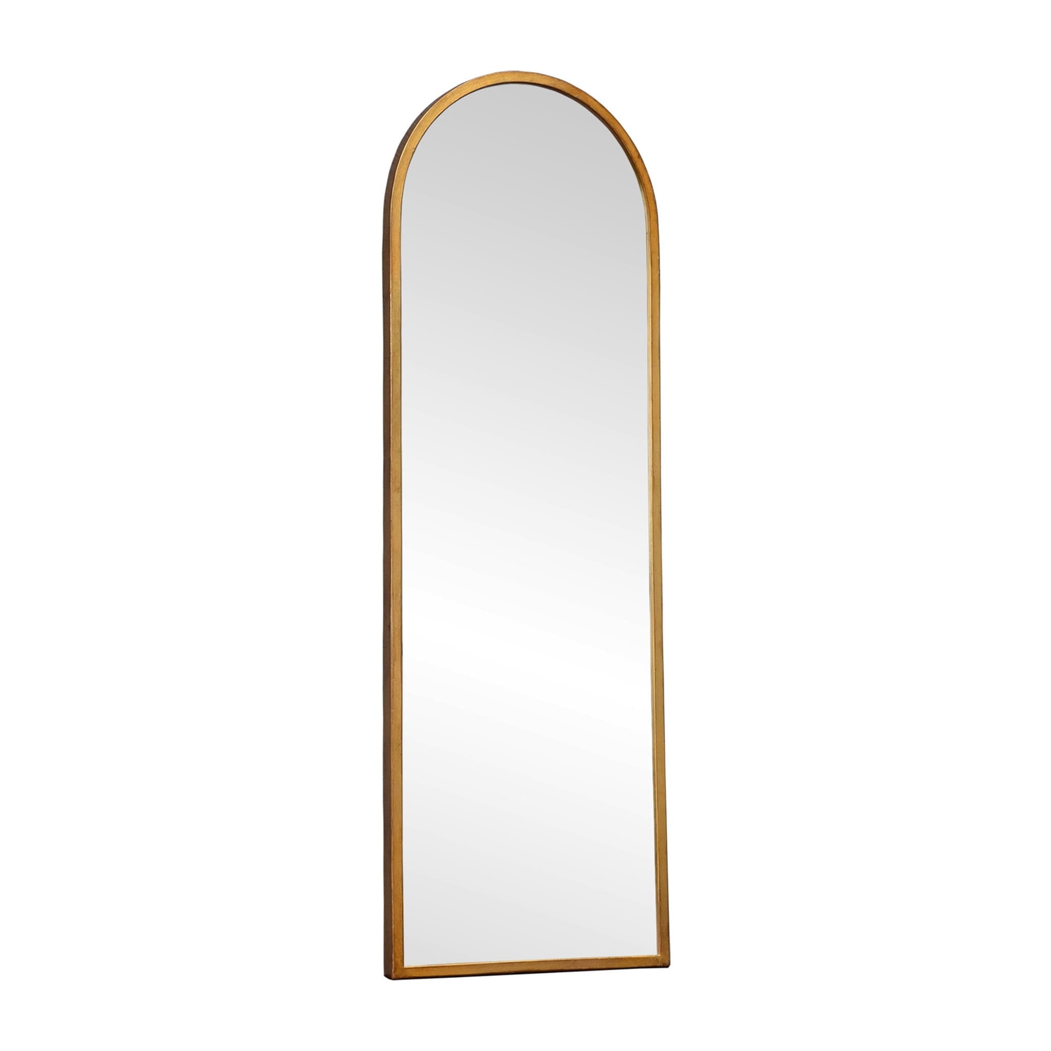 Arched FullLength Mirror with Metal Frame?Wall Mounted Mirror