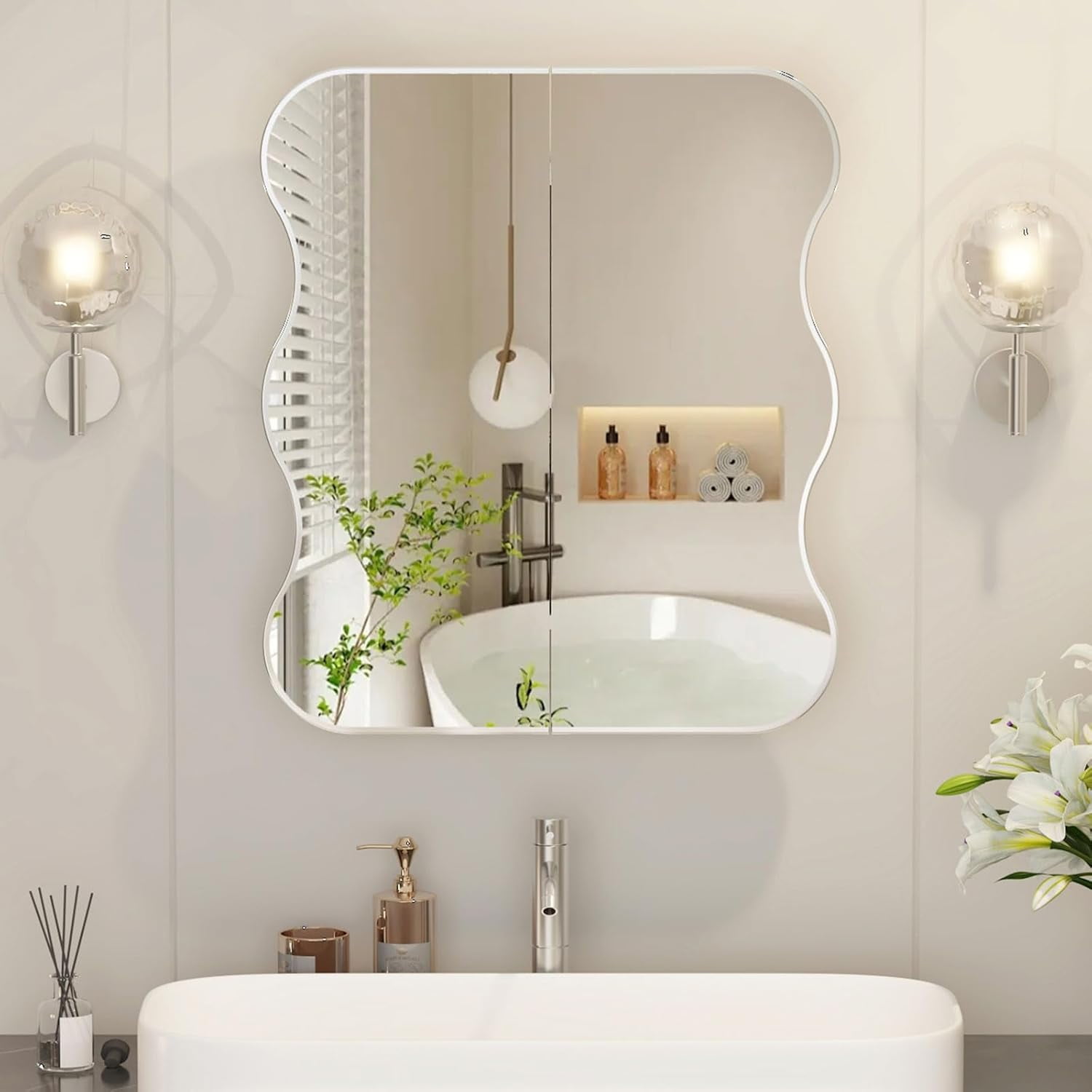 Arched Medicine Cabinet with Mirror,PVC Arched Black Medicine Cabinet ...