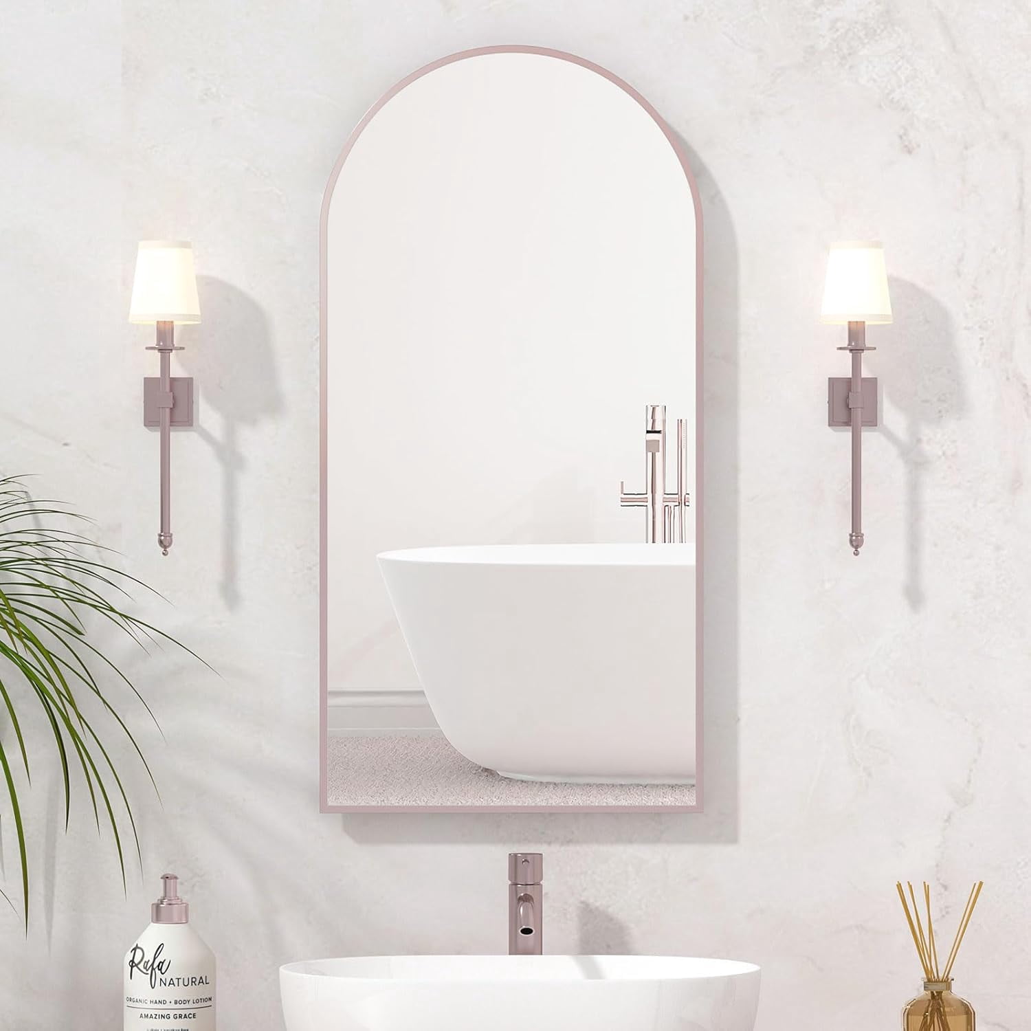 Arched Medicine Cabinet with Mirror,Recessed Medicine Cabinet Mirrors for Bathroom Cabinet with ...