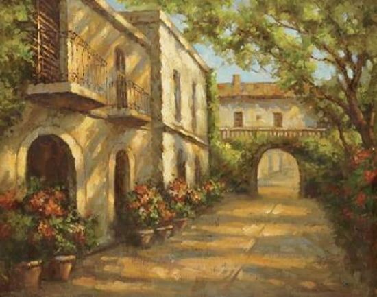Arched Passageway Canvas Art - Bolo (22 x 28)
