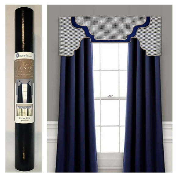 Traceable Designer, Arched Cornice-Valance Making Kit, Make Custom Curtains Without Sewing
