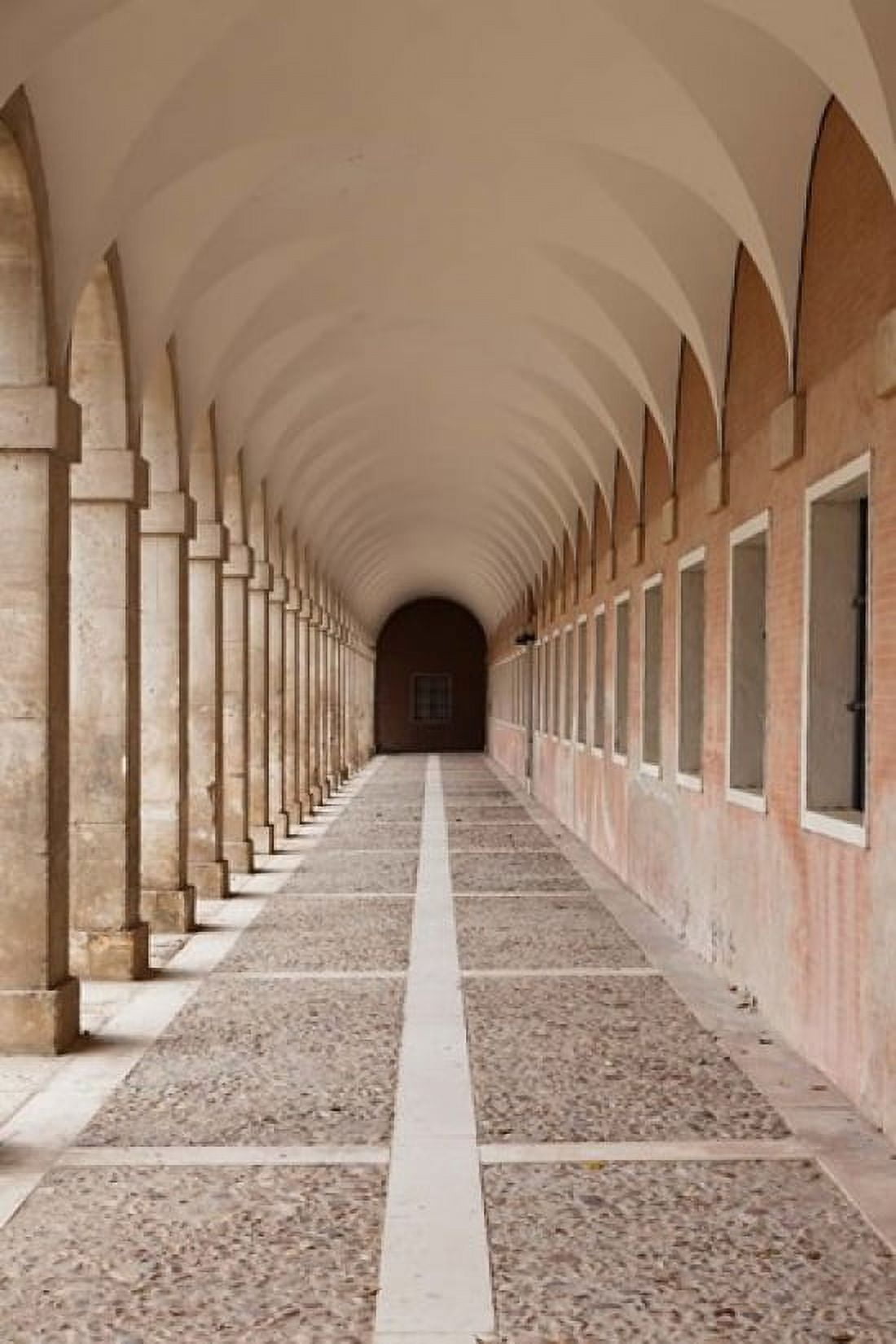 Arched Walkway The Royal Palace Aranjuez Spain Canvas Art - Walter Bibikow DanitaDelimont (25 x 38)
