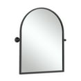 thumbnail image 1 of Arched Wall Mirror Small Arch Mirror Wall-Mounted Mirror 36"x24",Black,Iron, 1 of 4