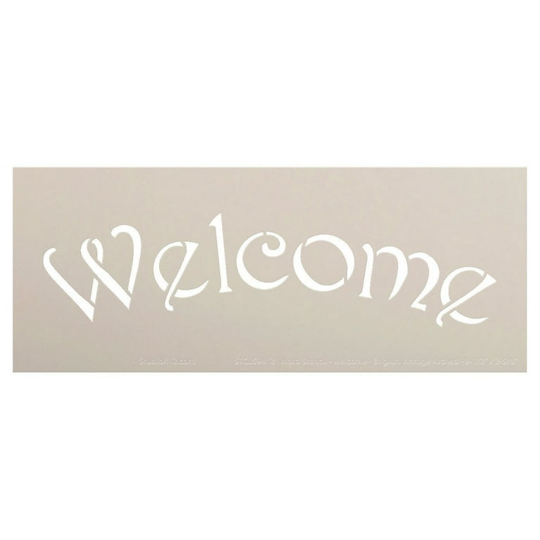 Welcome Stencil, Welcome Cursive Stencil, Welcome Sign Stencil, DIY Welcome  Sign, Welcome Stencil For Signs, Reusable Welcome Stencil