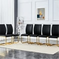 thumbnail image 1 of High - Quality PU and Arched Metal Design - Dining Chair for Stylish Home Decor, 1 of 6