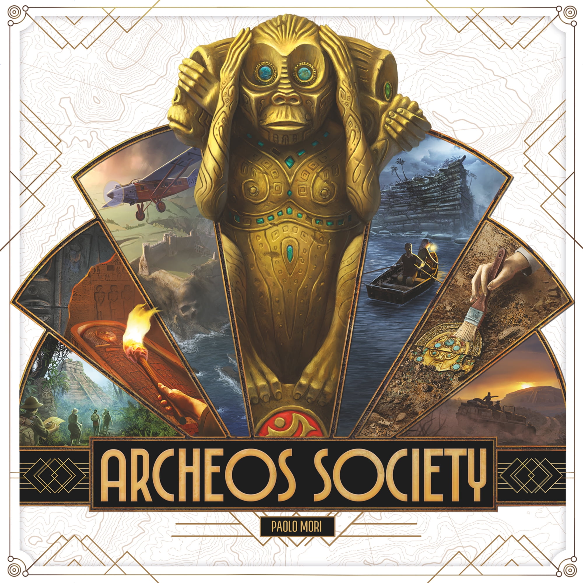 Archeos Society Board Game - Archeology Themed Strategy Game, Exploration Game, Fun Family Game for Kids & Adults, Ages 12+, 2-6 Players, 60 Minute Playtime, Made by Space Cowboys Archeos Society Board Game - Archeology Themed Strategy Game, Exploration Game, Fun Family Game for Kids & Adults, Ages 12+, 2-6 Players, 60 Minute Playtime, Made by Space Cowboys