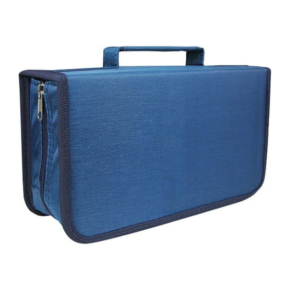 Hevirgo 128 Discs DVD CD Holder Zipper Album Storage Case Wallet Carrying Bag Organizer