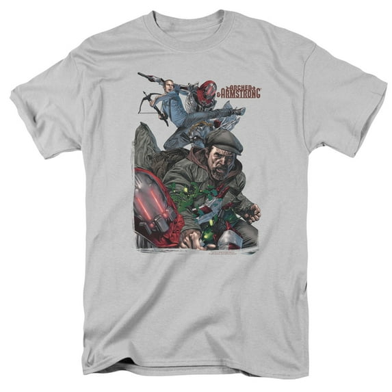 Archer & Armstrong Bottleash S/S Adult 18/1 T-Shirt Silver