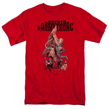 Archer & Armstrong Hang In There S/S Adult 18/1 T-Shirt Red