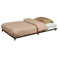thumbnail image 1 of Archer Black Metal Twin Size Roll-Out Trundle Bed Frame with Six Slats, 1 of 4