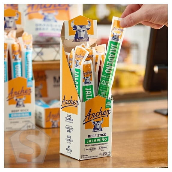 Archer Jalapeno Beef Meat Stick 1 oz. - 108/Case